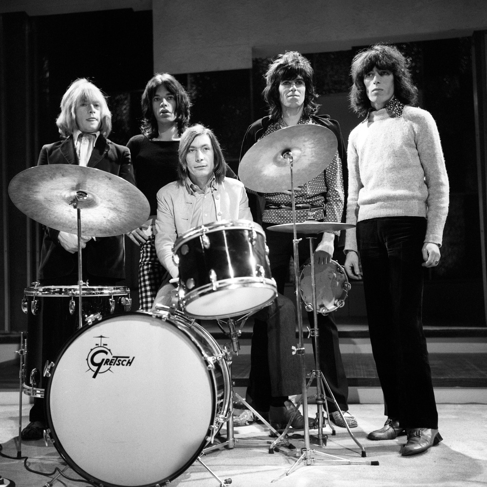 (left to right) Brian Jones, Sir Mick Jagger, Charlie Watts, Keith Richards and Bill Wyman of the Rolling Stones, pictured in 1968 (PA) (PA Archive)