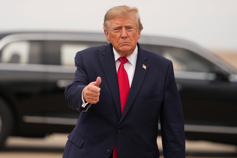 Mr Trump has been warned his case against the BBC could be dismissed (AP Photo/Alex Brandon) (AP)