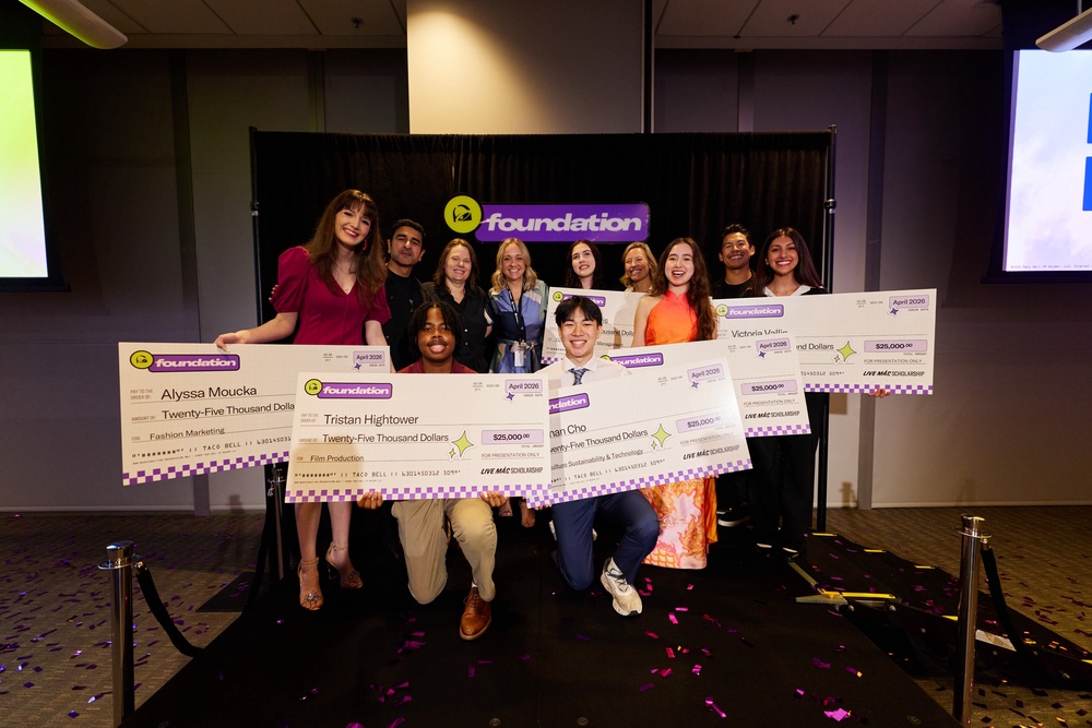 The Taco Bell Foundation's 12th annual Live Más Scholarship is now live for students between the ages of 16 and 26 (Taco Bell)