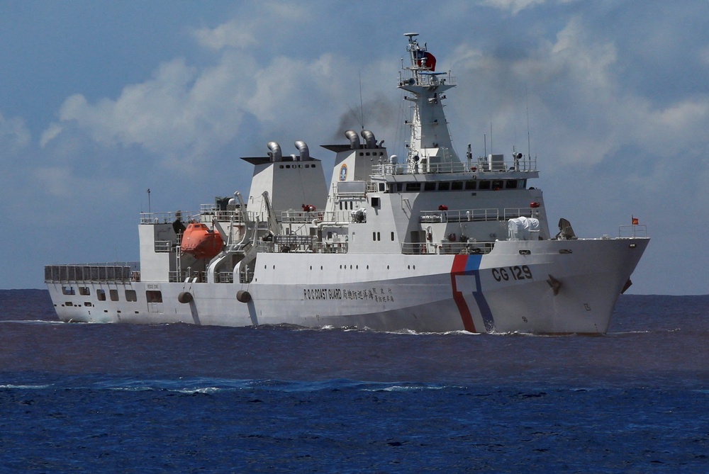 FILE PHOTO: A Taiwanese Coast Guard patrol ship, Kaohsiung (CG 129), is seen during a rescue drill near the coast of Itu Aba, which the Taiwanese call Taiping, at the South China Sea, 29 November 2016 (Reuters)
