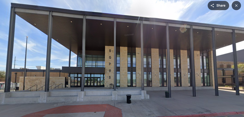 South Grand Prairie High School officials cited Senate Bill 12, a 2025 Texas law restricting certain DEI initiatives and LGBTQ+-related programming in public schools (Google Maps)