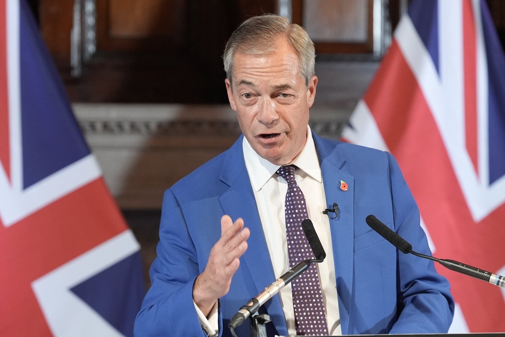 Reform UK leader Nigel Farage has been accused of ‘shoving’ an MP (Stefan Rousseau/PA) (PA Wire)