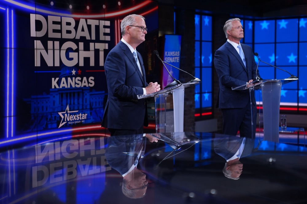 Recent polling from CNN/SSRS show Democrat Adam Hamilton (left) leading among likely voters in Kansas at 49 percent to Republican Roger Marshall’s 45 percent in the race for Senate. The last time voters in the state elected a Democratic US senator was in 1939. (AP)