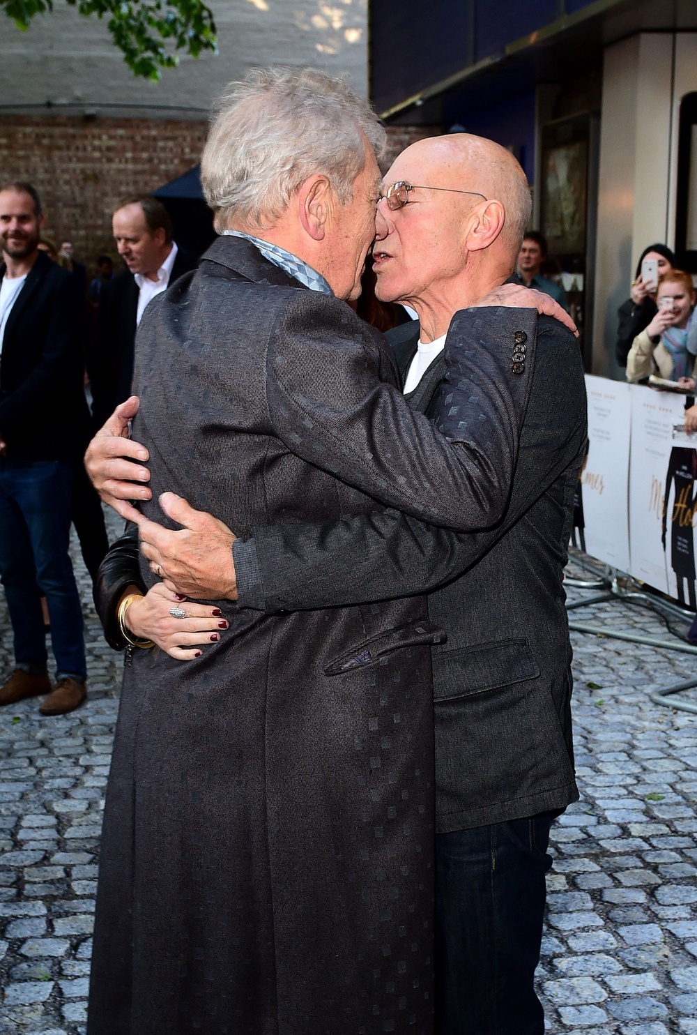 Sir Ian McKellen (left) and Sir Patrick Stewart attending the UK premiere of Mr Holmes at the Odeon Kensington, London in 2015 (Ian West/PA) (PA Archive)