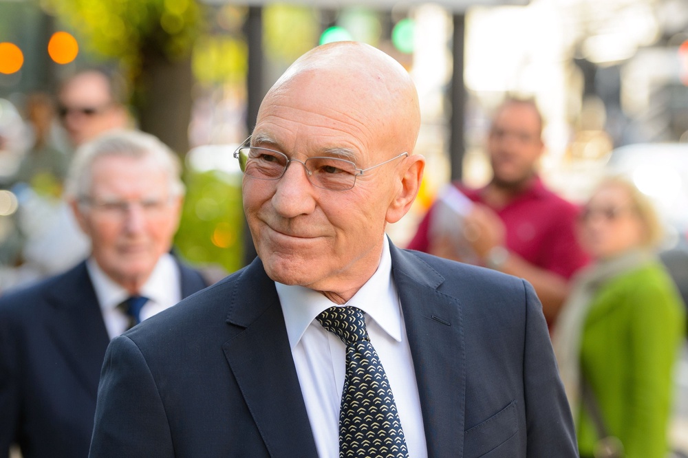 Sir Patrick Stewart arriving at the Labour Summer Party at the Roundhouse, in Camden, north London in 2019 (Dominic Lipinski/PA) (PA Archive)