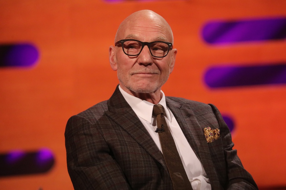 Sir Patrick Stewart during the filming for the Graham Norton Show at BBC Studioworks 6 Television Centre, Wood Lane, London, in 2020 (Isabel Infantes/PA) (PA Archive)