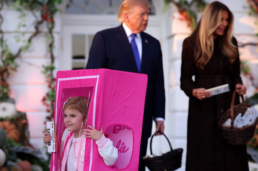 There were also kids dressed up as Barbie, racecar drivers, Toy Story characters, dinosaurs and animals from Winnie the Pooh (Getty Images)