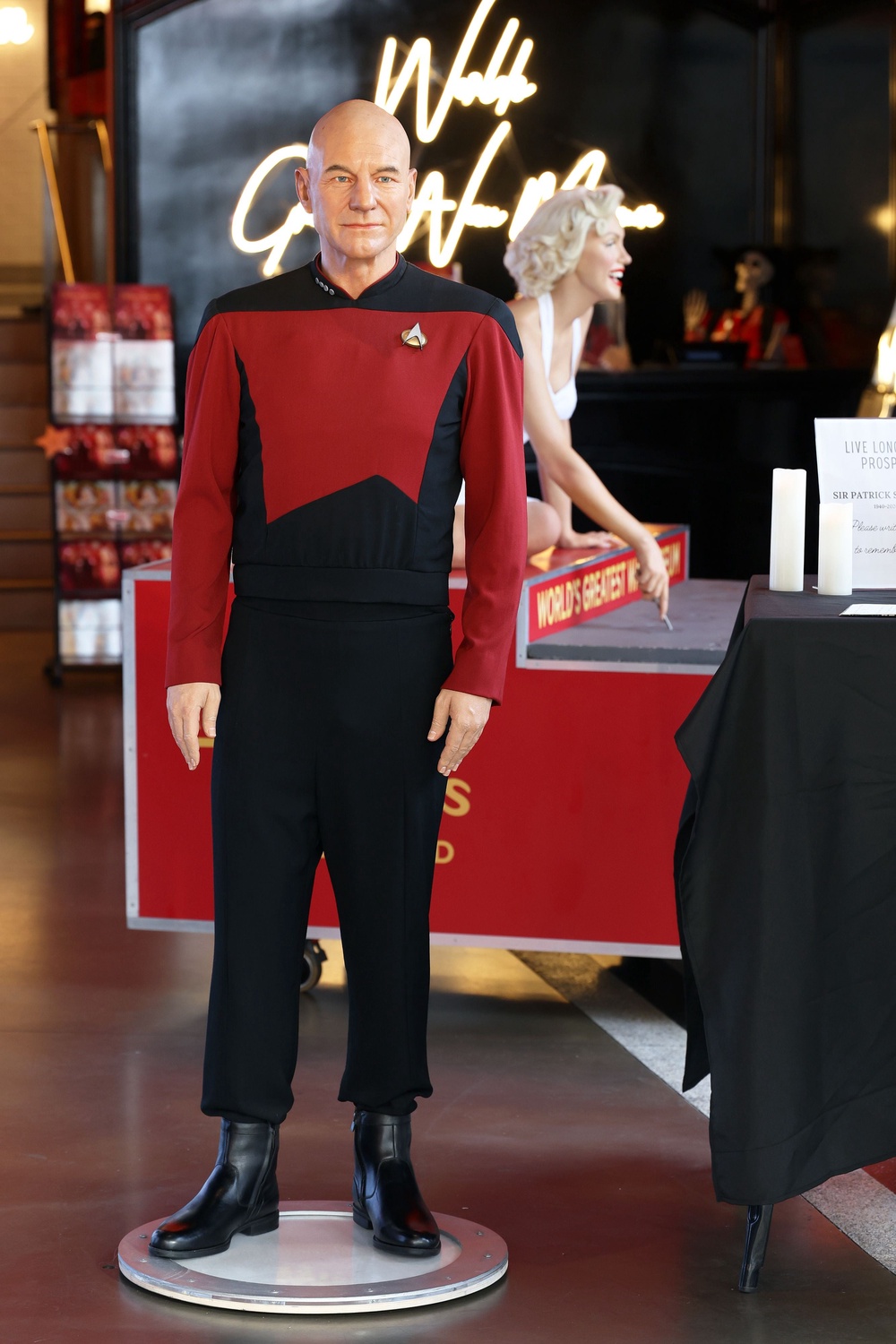 Madame Tussauds wax figure of Sir Patrick Stewart (Getty)