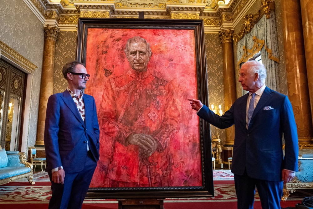 Jonathan Yeo painted a portrait of the King over a two-year span (Getty)