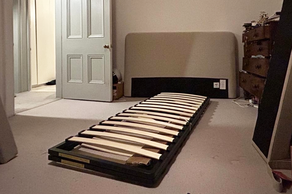 The slatted base arrived semi-assembled, which sped up the build process (The Independent)