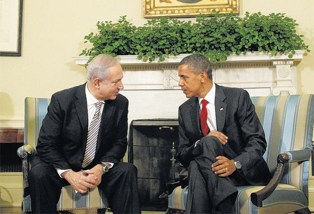 Obama faced many of the same challenges negotiating with Prime Minister Benjamin Netanyahu that President Donald Trump has seen (AP)