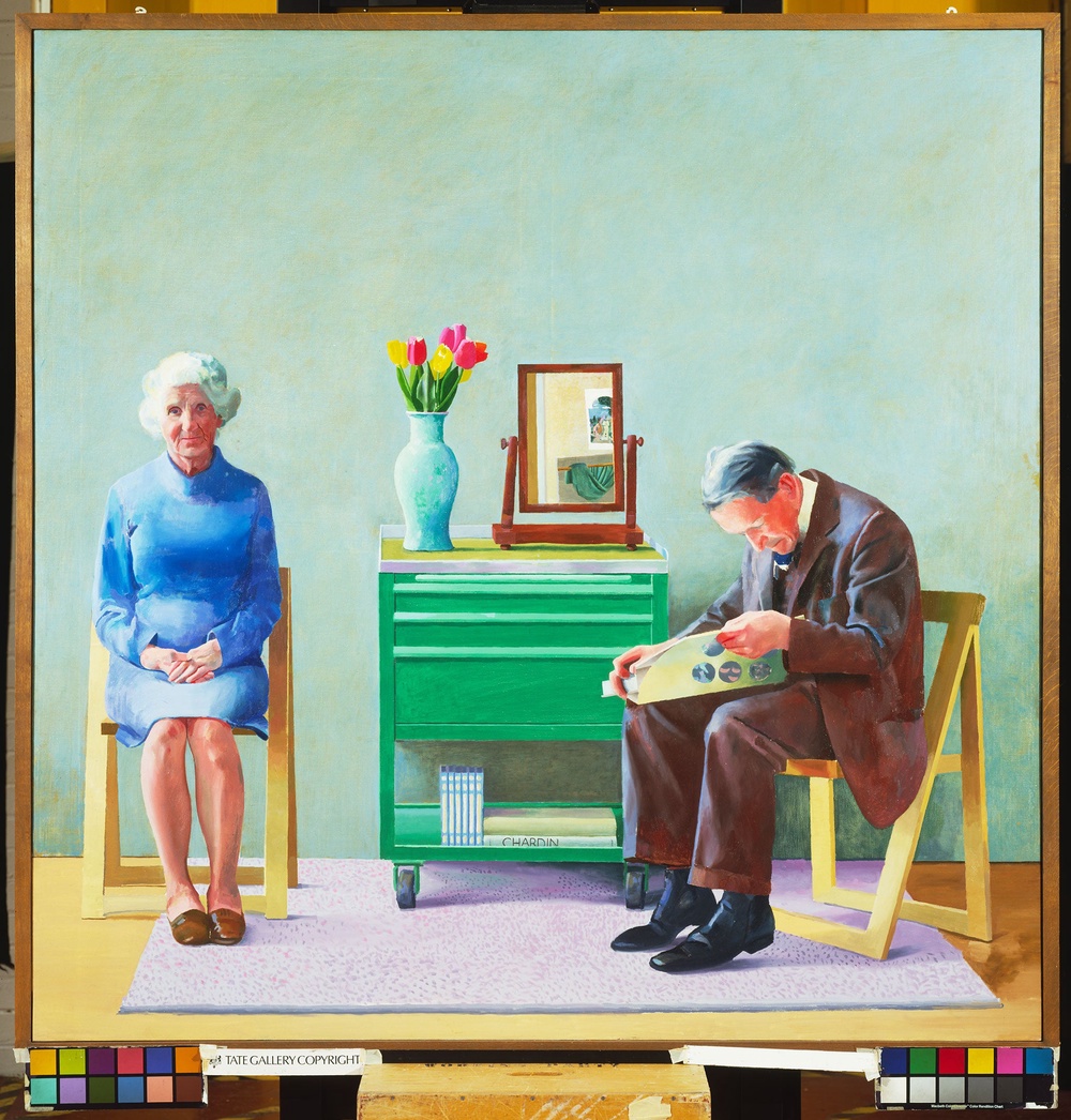 Hockney’s 1977 painting, ‘My Parents’, is regularly displayed at Tate Britain (David Hockney, Tate, London 2014)