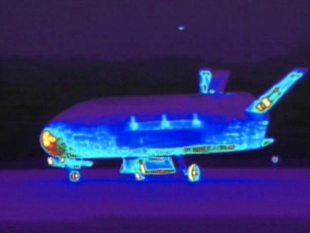 The US Space Force’s top secret X-37B space plane, seen here in infrared in 2012