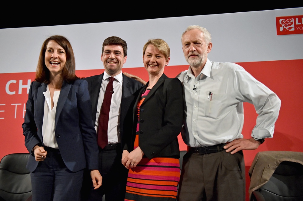 (Left to Right) Liz Kendall, Andy Burnham, Yvette Cooper and Jeremy Corbyn – the Labour leadership candidates in 2015 (Getty)