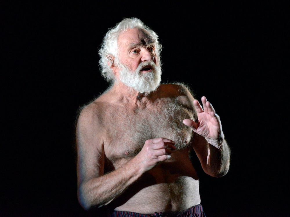 Patrick Godfrey in Here We Go at the National Theatre (Keith Pattison)