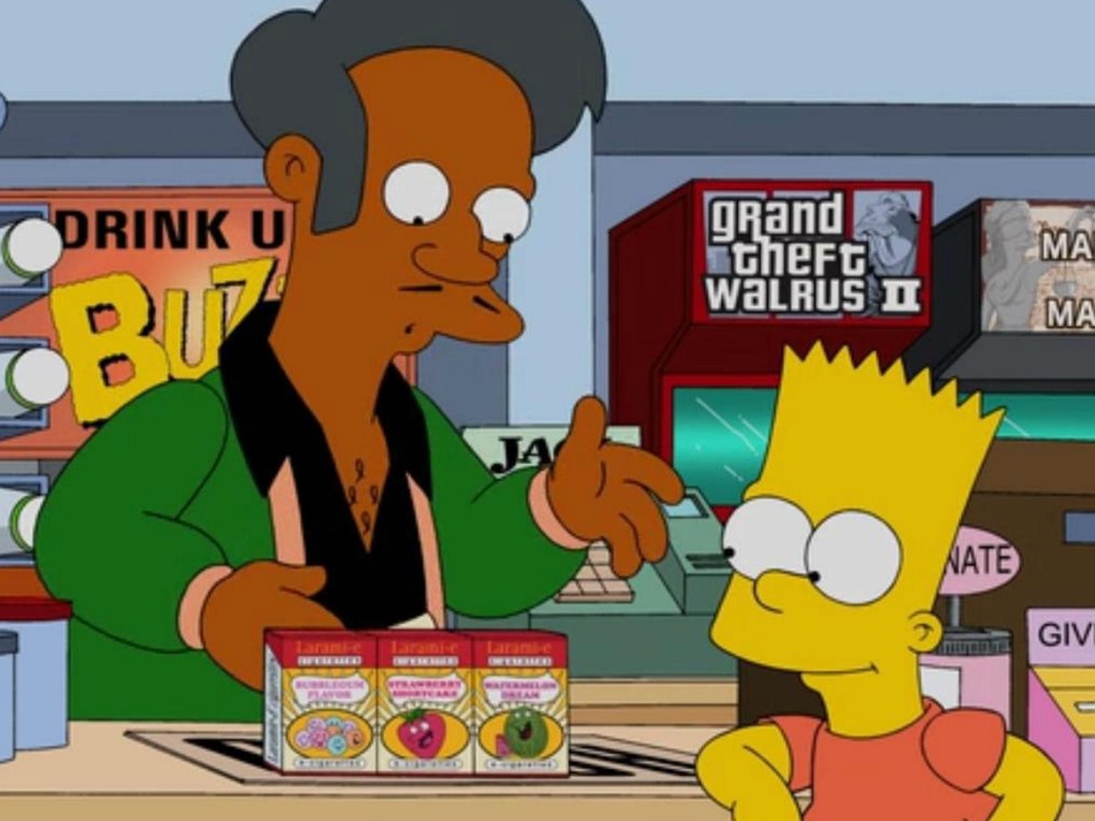 Apu and Bart Simpson in ‘The Simpsons’ (Fox)