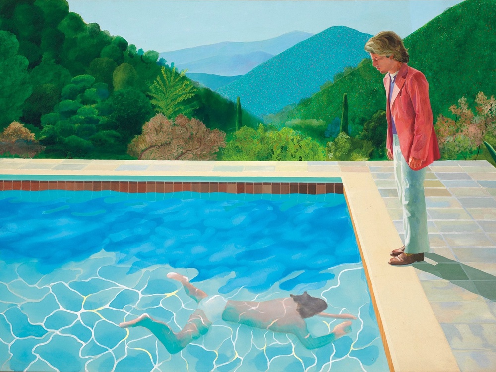 ‘Portrait of an Artist (Pool with Two Figures)’ by David Hockney (AP)