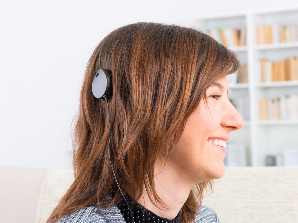 Cochlear implants (pictured) are electronic devices designed to treat severe-to-profound sensorineural hearing loss (Getty/iStock)