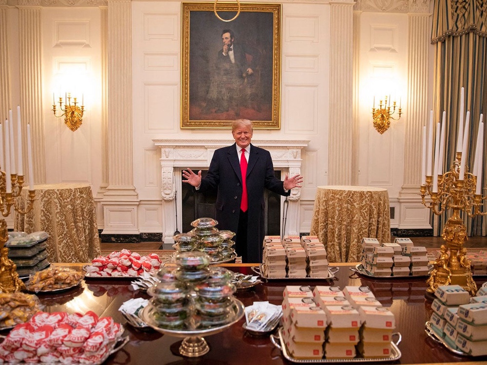 ‘I like em all, if it’s American I like, it’s all American stuff, but it’s good stuff,’ US president says of fast food (Local Library)