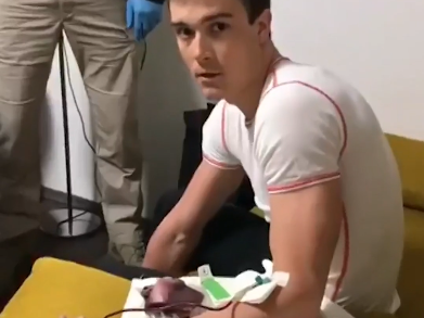 Skier Max Hauke was caught during a blood transfusion and arrested with four other athletes in Operation Aderlass (NRK)