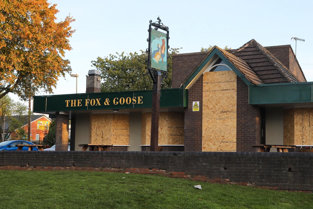 The Fox and Goose in Droitwich Spa was closed after Humphrey Smith heard a drinker use the f-word. It has since reopened (SWNS)