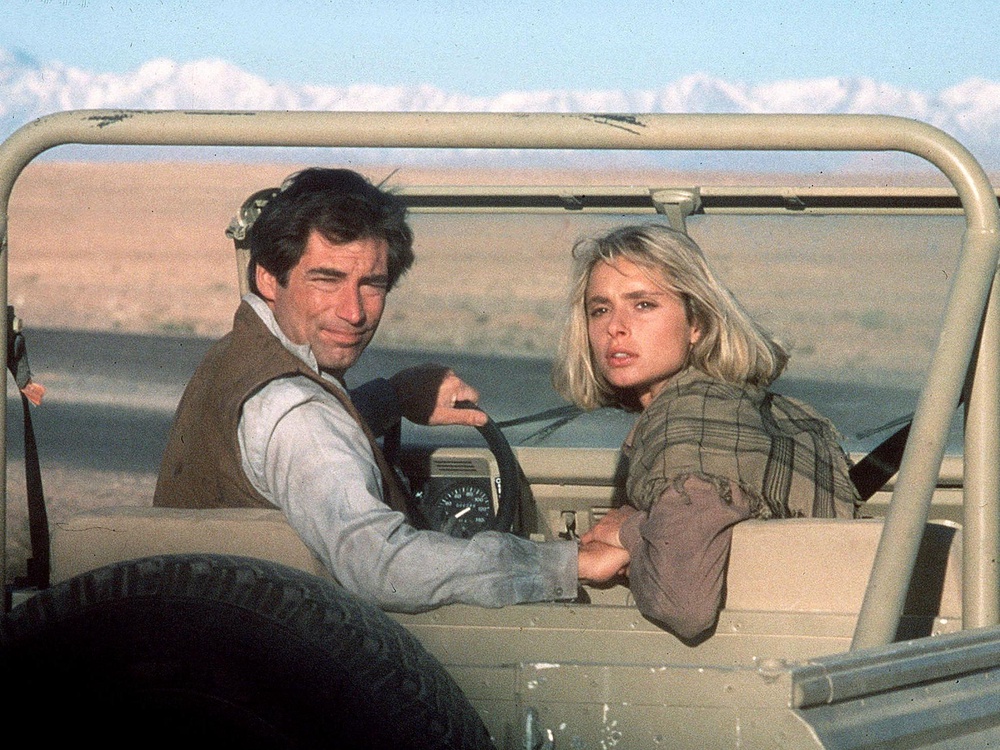 Timothy Dalton and Maryam D’Abo in ‘The Living Daylights’ (Danjaq/Eon/Ua/Kobal/Shutterstock)