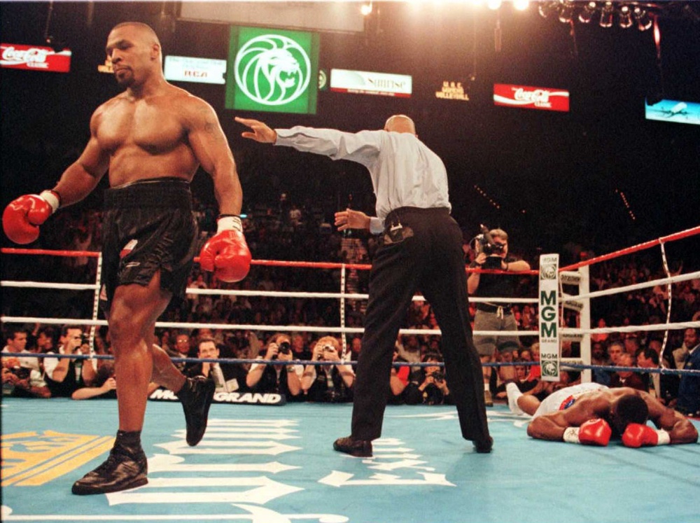 Shakur was in Las Vegas to watch Mike Tyson fight Bruce Seldon (AFP)
