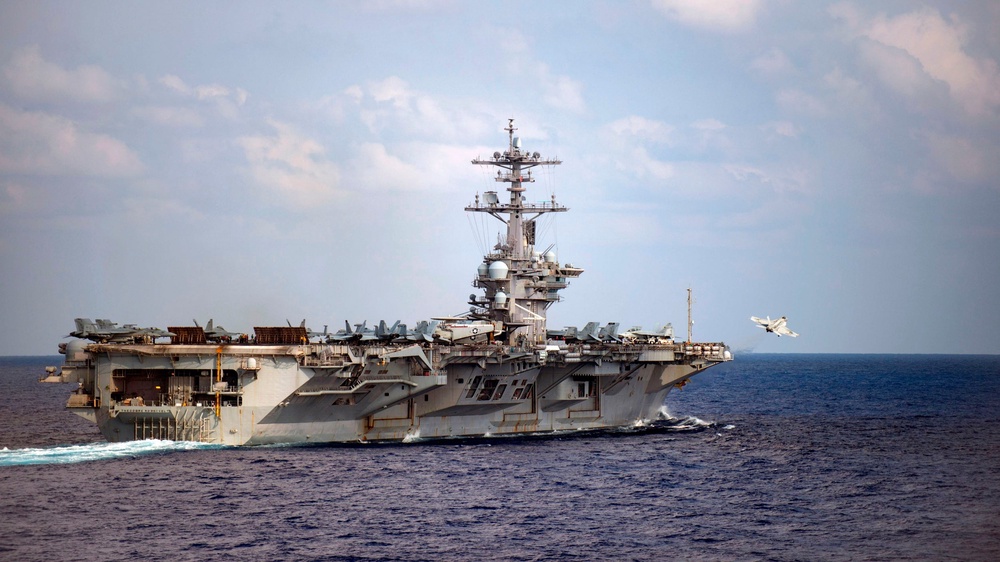 The aircraft carrier USS Theodore Roosevelt (Navy Office of Information/AFP v)