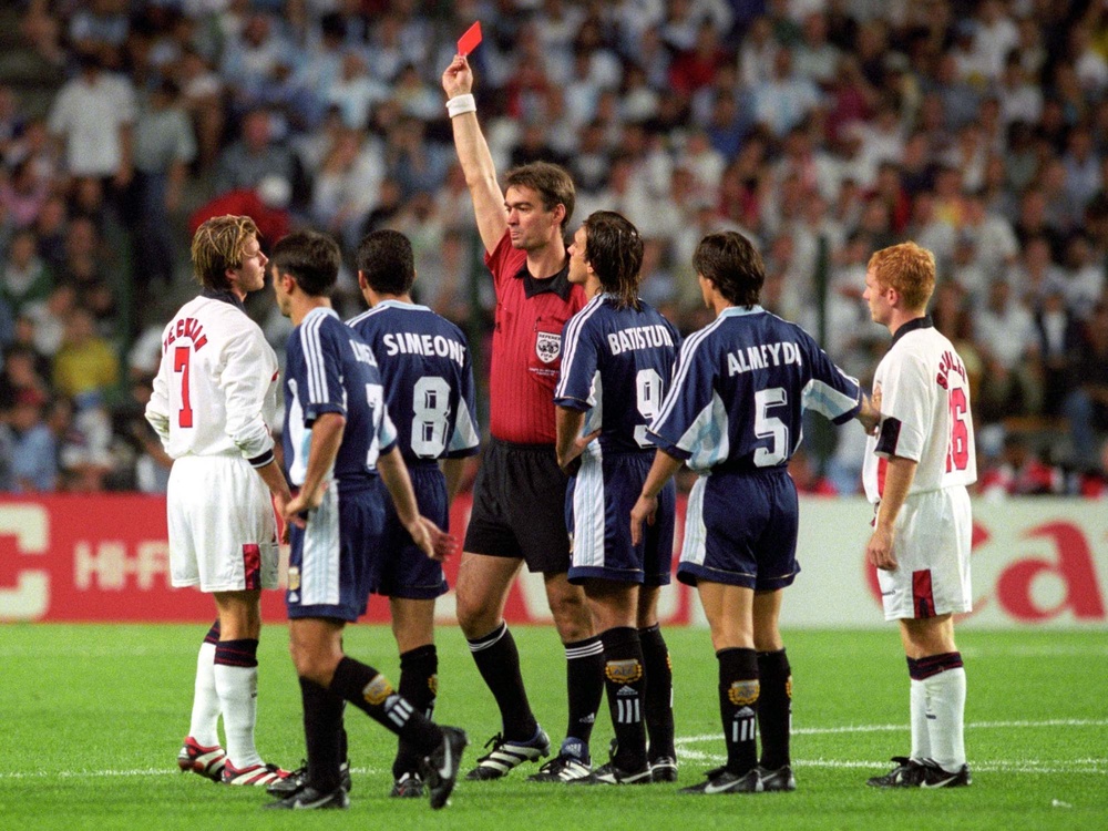 Tuchel is aware that a tournament-defining incident like David Beckham’s red card at World Cup 1998 could be just around the corner (PA)