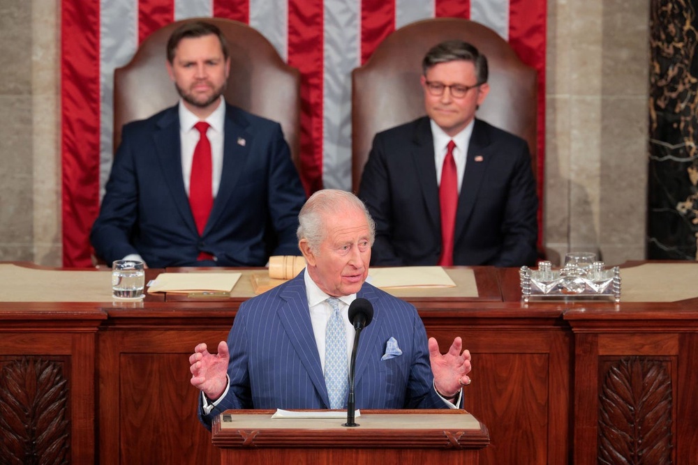 Image from: King Charles US visit live: Buckingham Palace responds after Trump claims King backed him over Iran nuclear weapons