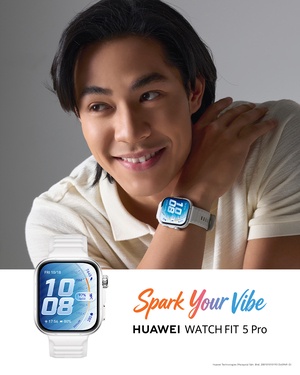 Image from: ARRIVING SOON ON 19th MAY IN MALAYSIA, THE NEW HUAWEI WATCH FIT 5 SERIES, WATCH ULTIMATE DESIGN SPRING EDITION, AND FREECLIP 2 IN BERRY PURPLE