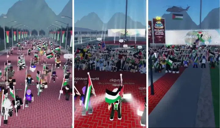 Virtual solidarity with Palestine on online platform Roblox was