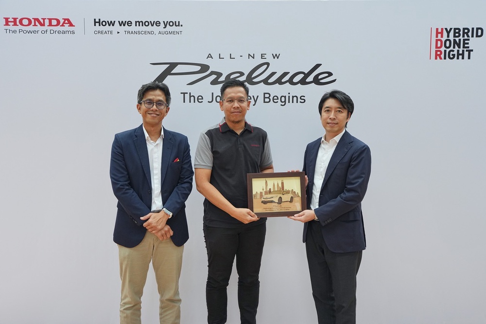 Honda Malaysia celebrates first three new prelude owners