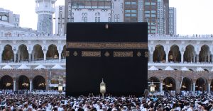 Suasana jemaah haji di Masjidil Haram, Makkah.