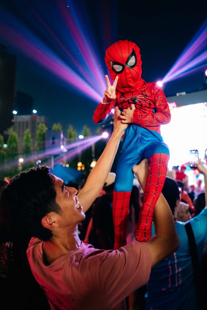 Image from: 600 dron Spider-Man warnai langit Kuala Lumpur di TRX