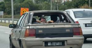 Kereta yang dinaiki Mia tular di media sosial baru-baru ini.