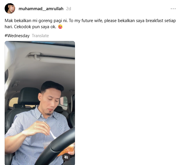 Image from: Hantaran lelaki minta bakal isteri sediakan bekal sarapan cetus debat netizen
