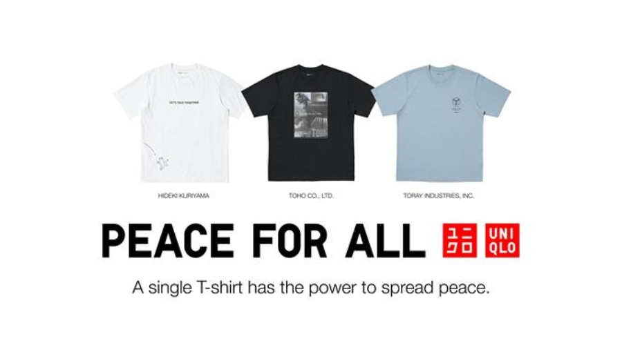 Image from: Three New Designs Announced for UNIQLO  PEACE FOR ALL Charity T-Shirt Project