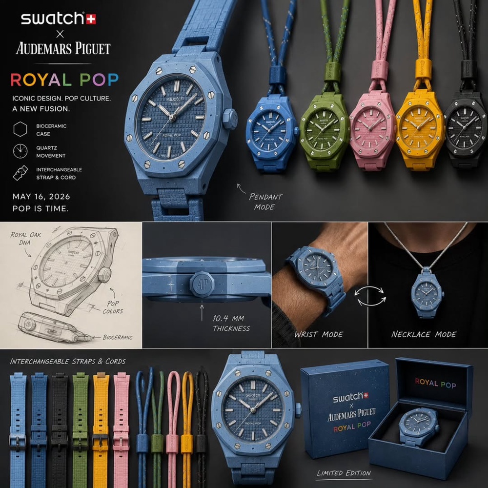 Image from: The RM2,200 Swatch x AP “Royal Pop” Just Broke the Internet