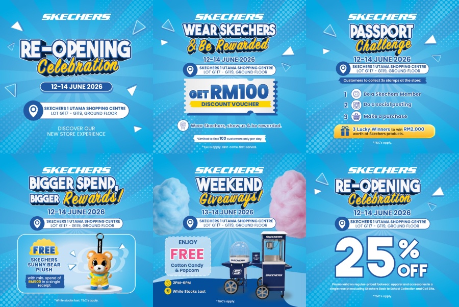 Image from: Skechers Transforms Its 1 Utama Store Into Malaysia’s First “World Of Sports” Superstore