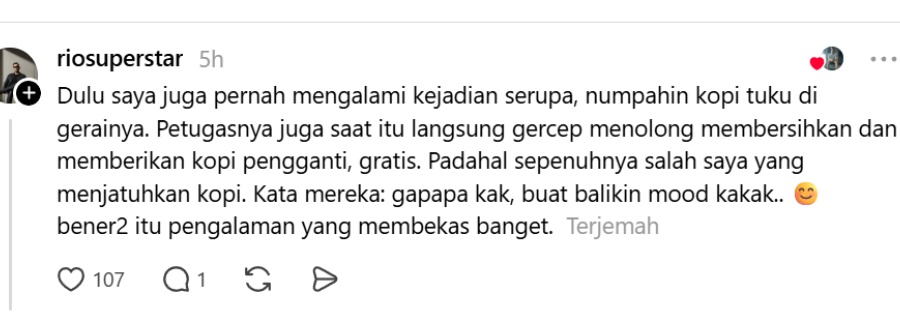 Image from: Zus Coffee’s Jakarta Staff Praised for Turning a Messy Incident Into a Win for Malaysian Service Culture