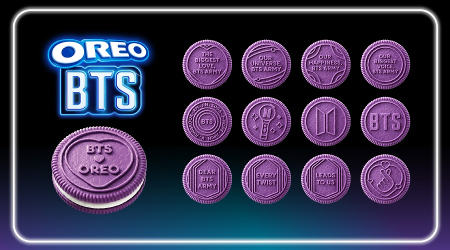 Image from: The OREO Brand &BTS Movement is On! Introducing the Limited Edition OREO &BTS Cookies