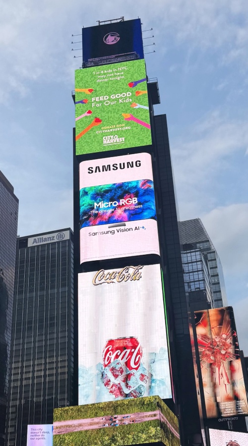 Image from: Samsung Launches Global Landmark Outdoor Billboard Campaigns for Micro RGB