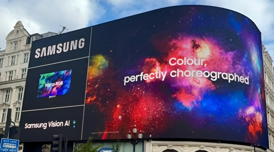 Image from: Samsung Launches Global Landmark Outdoor Billboard Campaigns for Micro RGB