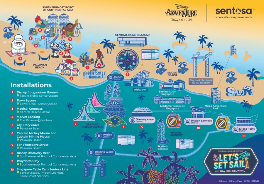Image from: Sentosa unveils A Magical Island Adventure with Disney Cruise Line