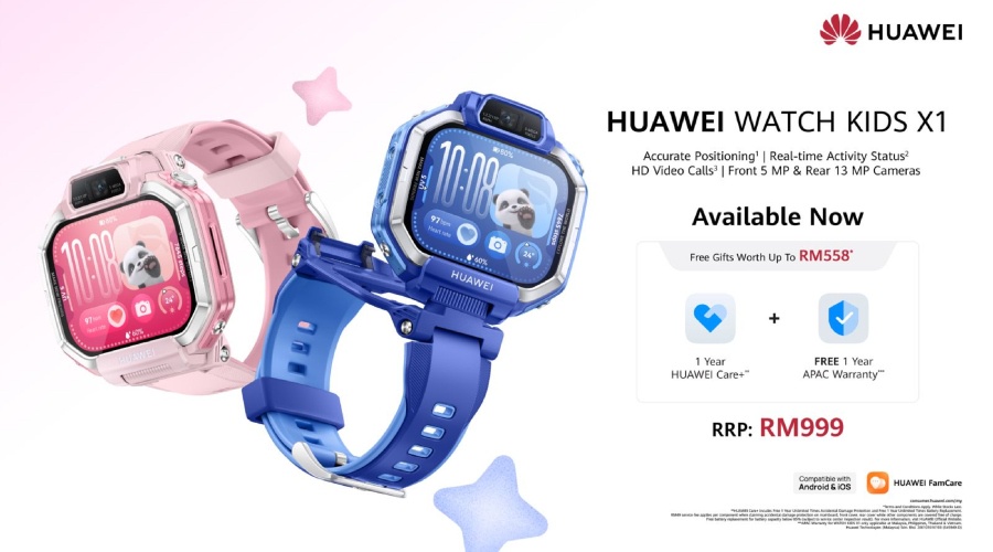 Image from: HUAWEI WATCH KIDS X1 Series Now Available In Malaysia