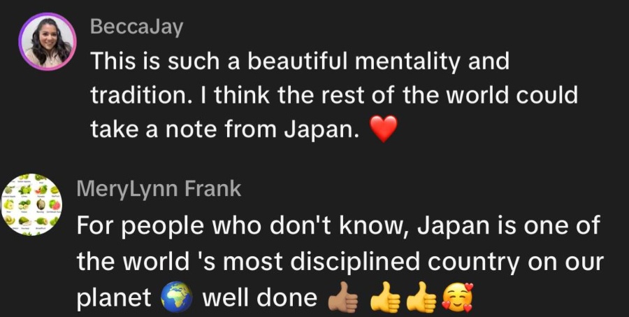 Image from: Japanese Fans Cleaning Stadium After Football Matches Has Gone Viral On TikTok