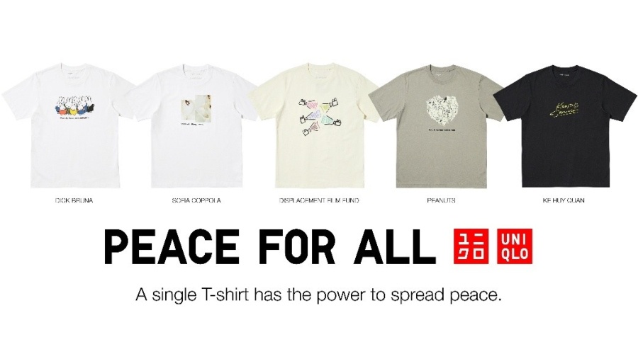 Image from: Five New Designs Announced for UNIQLO PEACE FOR ALL Charity T-Shirt Project