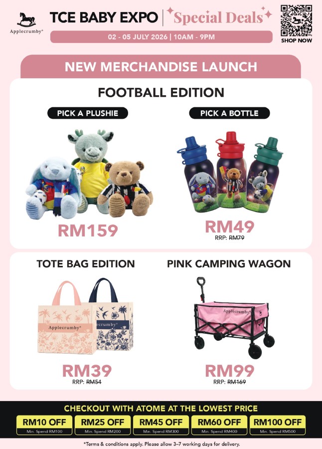 Image from: Applecrumby Kicks Off Football Fever with Exclusive Limited-Edition Collection and RM16,990 Spend & Win Campaign