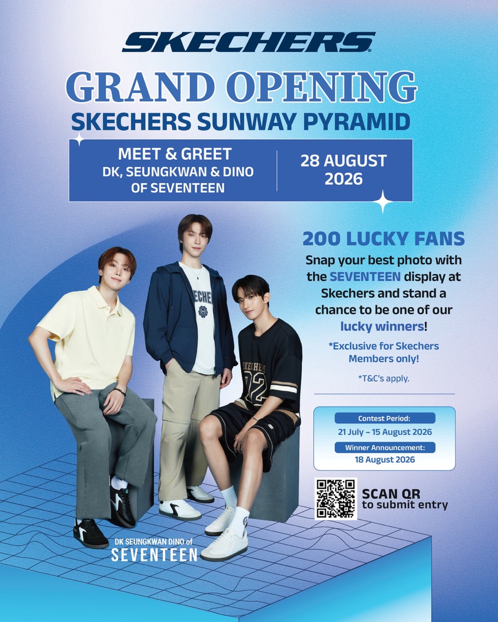 Image from: Skechers Meet & Greet Contest Featuring SEVENTEEN’s DK, SEUNGKWAN and DINO Officially Launches in Malaysia